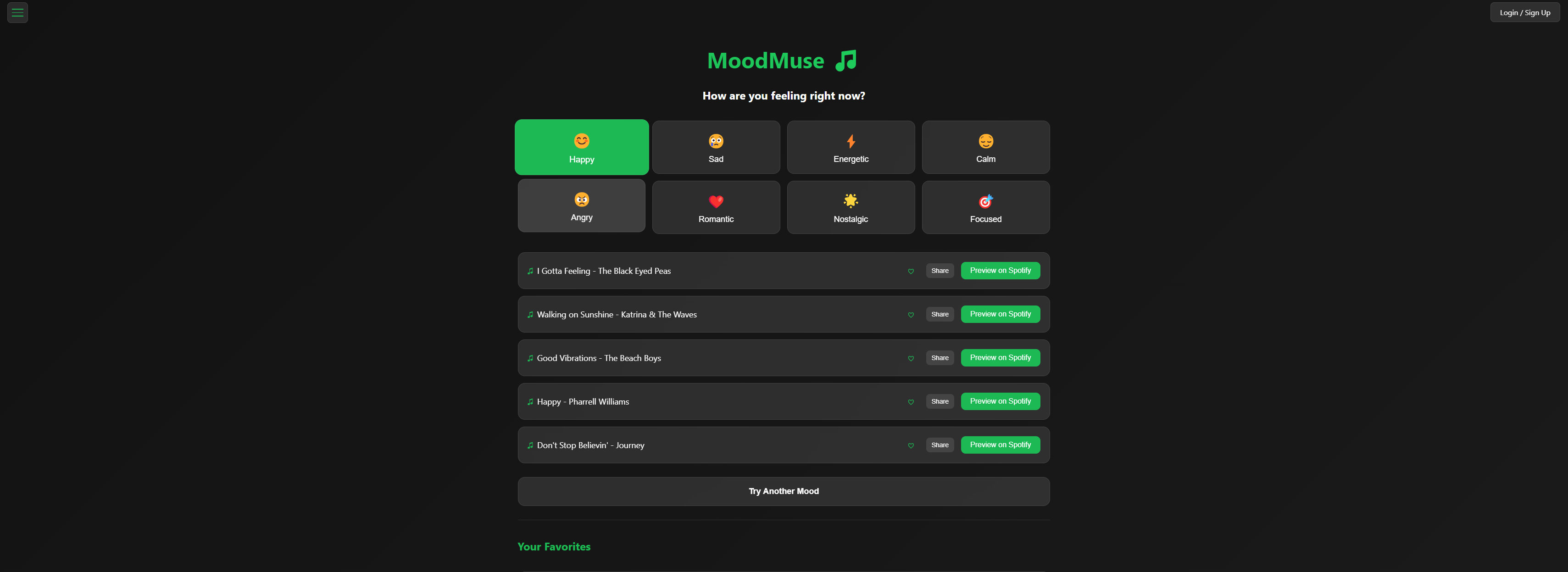 MoodMuse screenshot